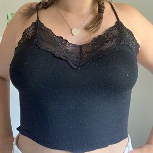 Black lace top